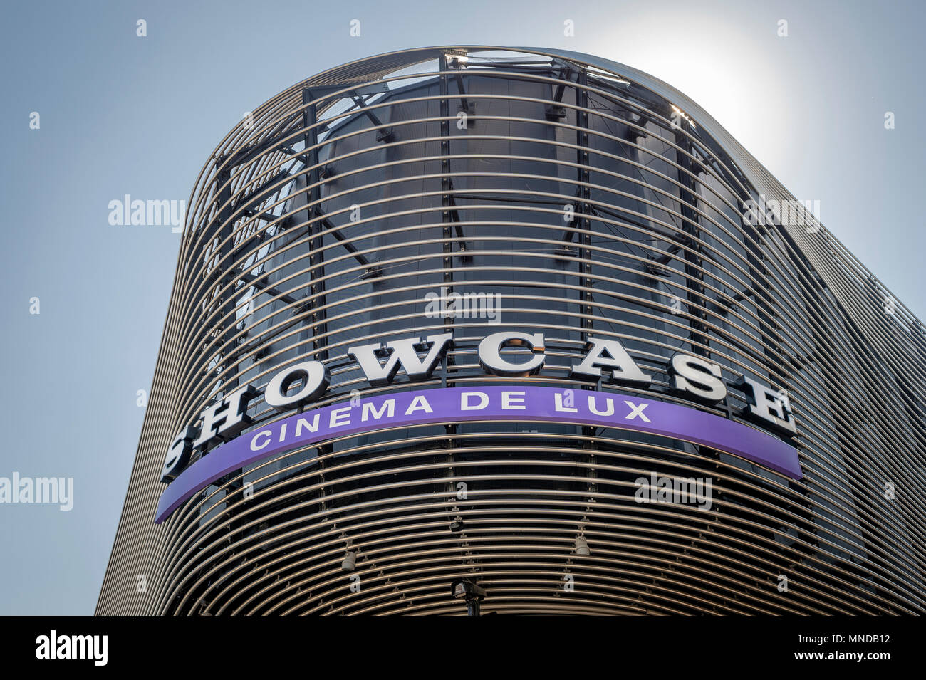 Modern contemporary exterior of the Showcase cinema de Lux in Southampton city centre, UK Stock Photo