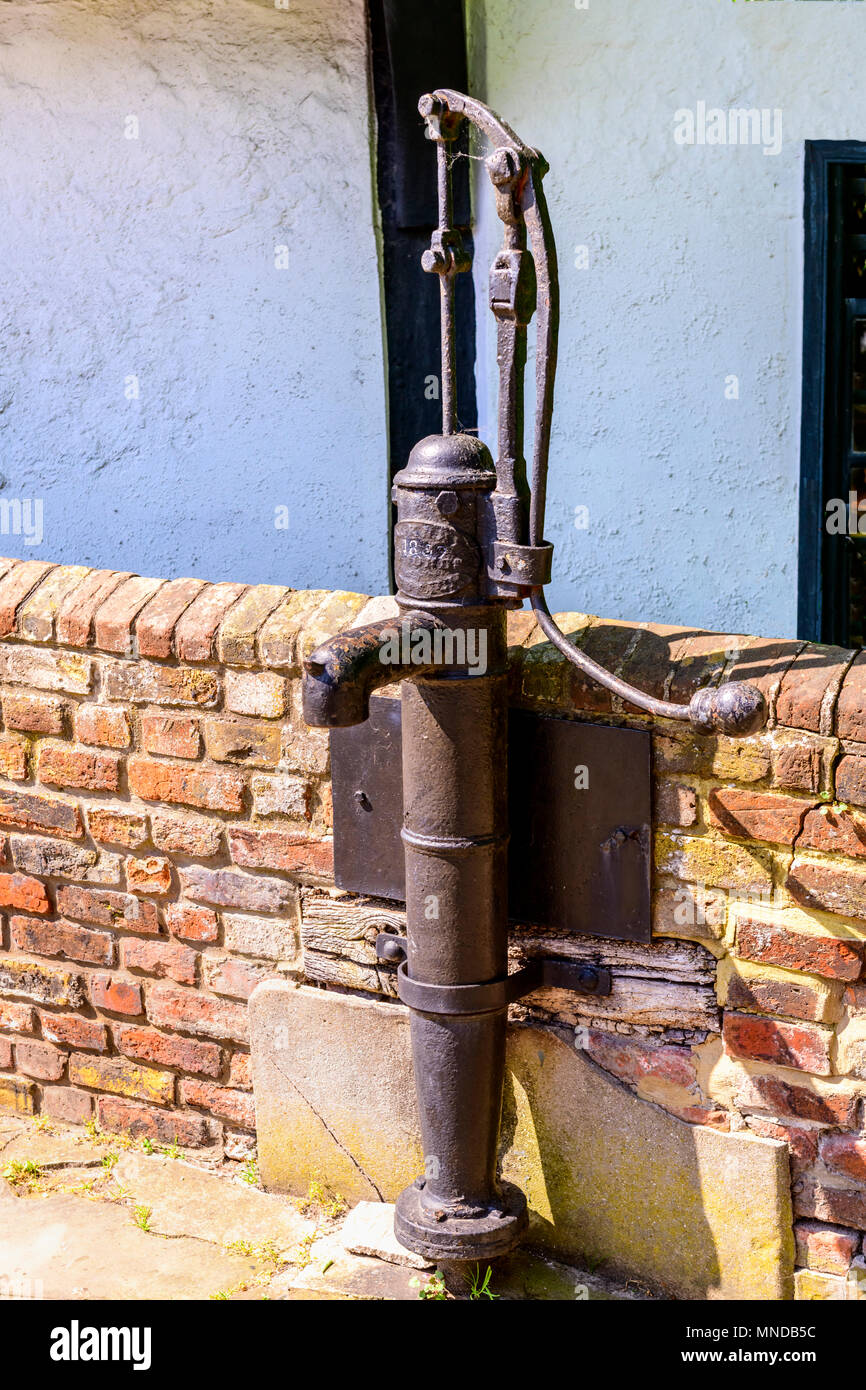 Old rusty water standpipe Stock Photo