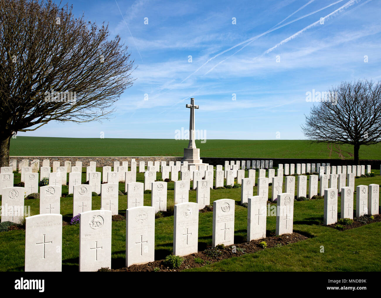 Prospect Hill CWGC Cemetery of the Great War Stock Photo Alamy