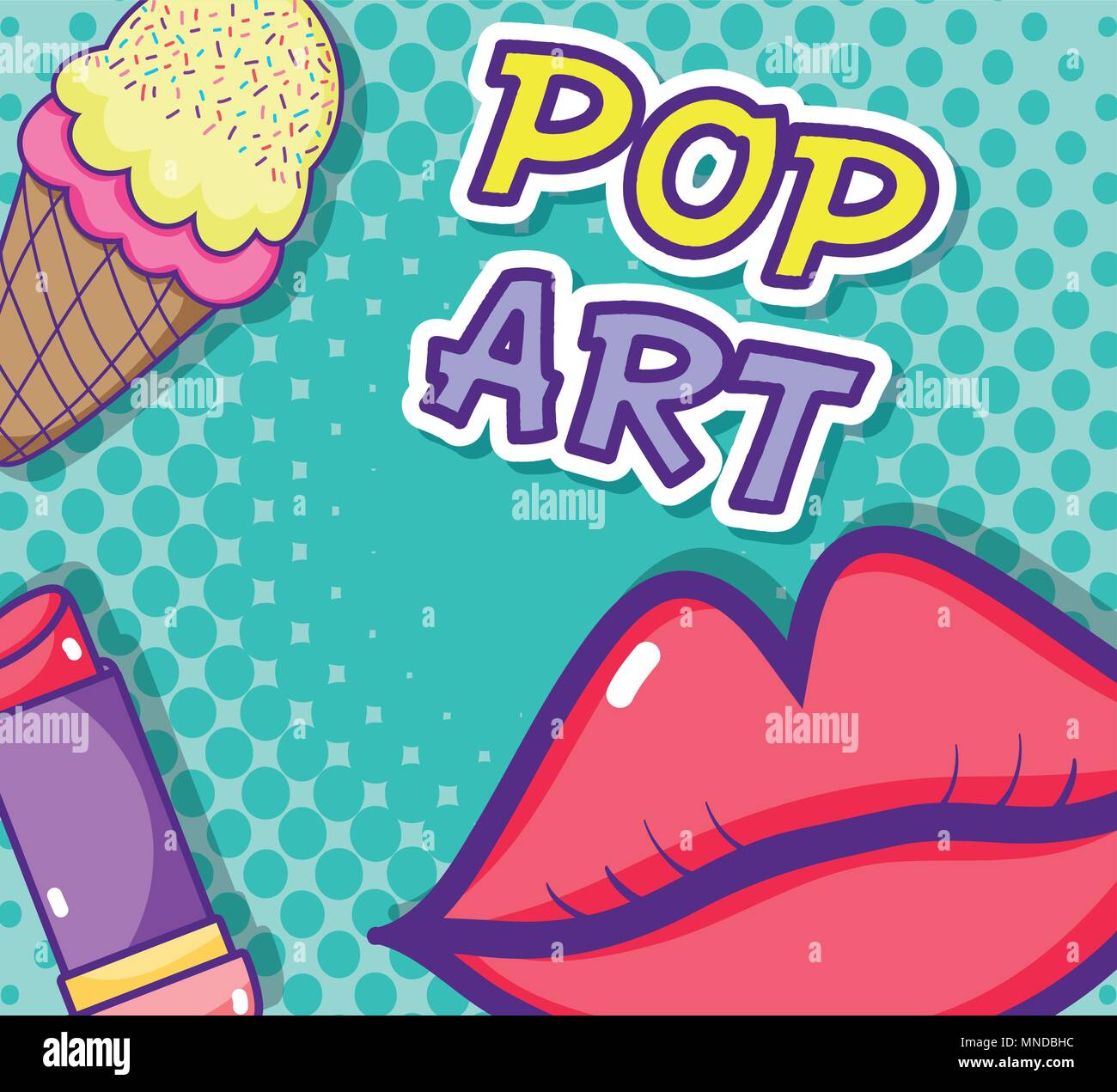 Kiss pop art cartoon Stock Vector Image & Art - Alamy