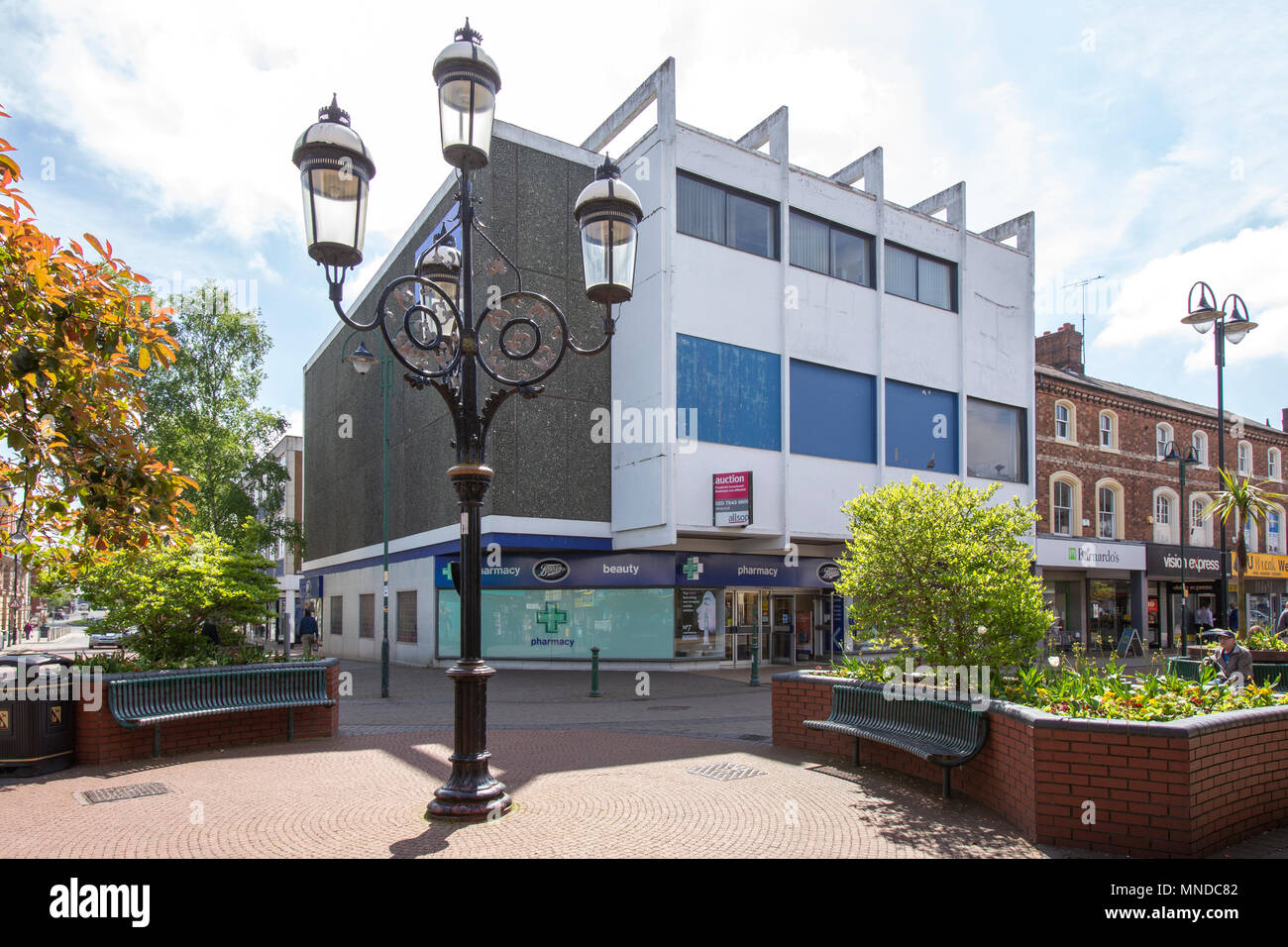 Boots store with the listed three lamps in Crewe Cheshire UK Stock