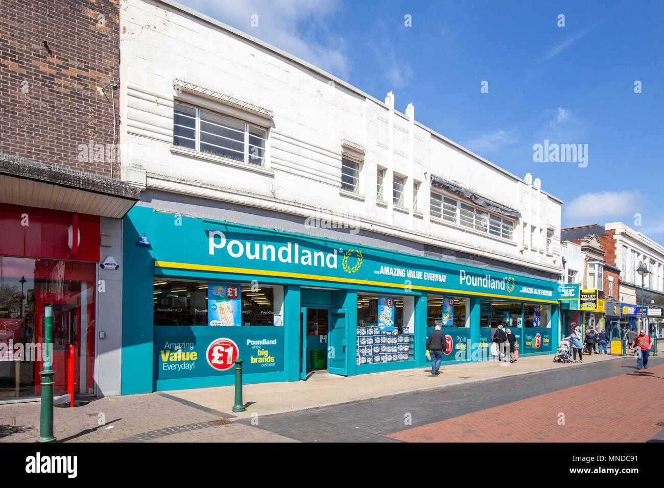 Poundland store in Crewe Cheshire UK Stock Photo