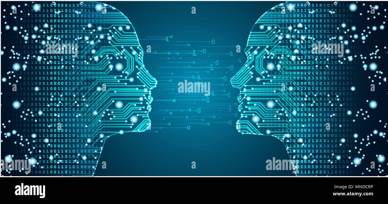Big data in online dating Stock Vector