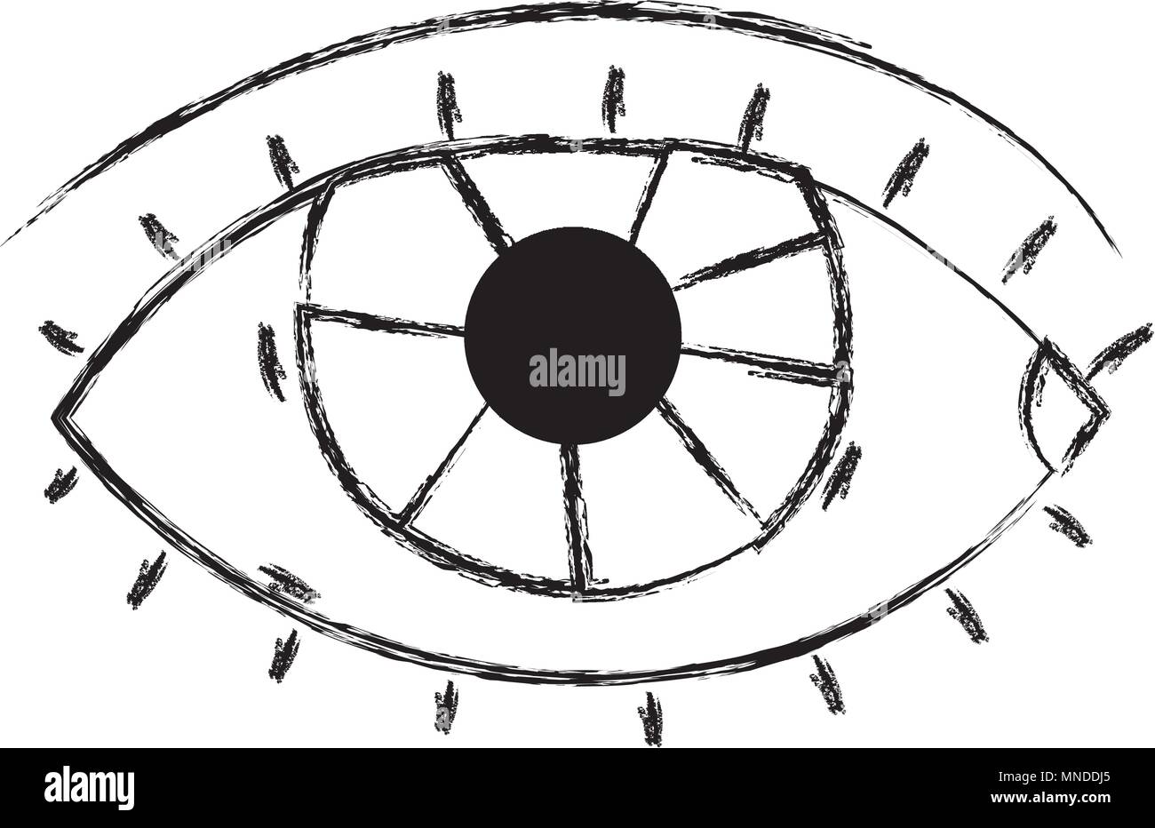 grunge human eye optical vision icon Stock Vector Image & Art - Alamy