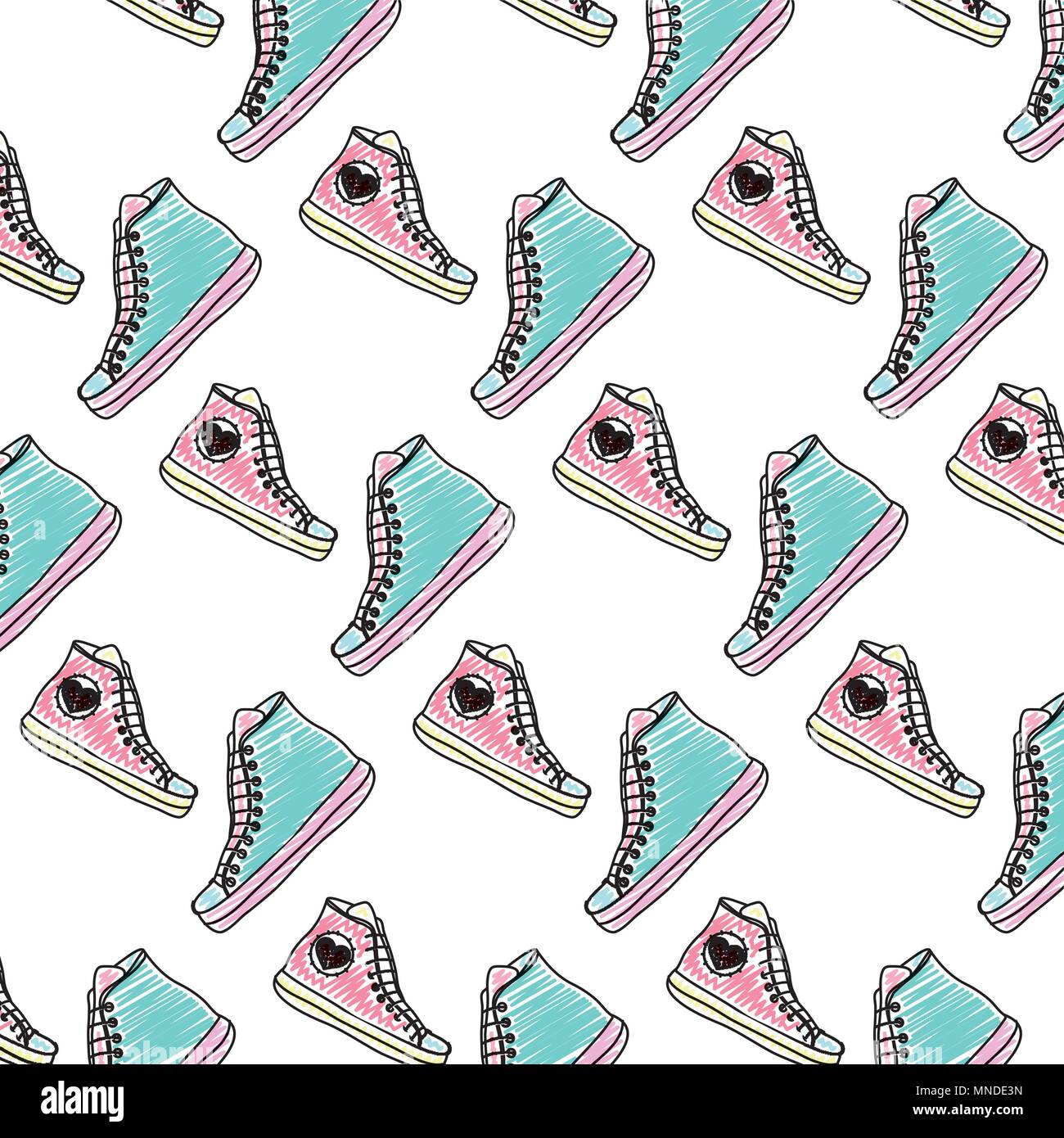 Walking sneakers outdoors Stock Vector Images - Alamy