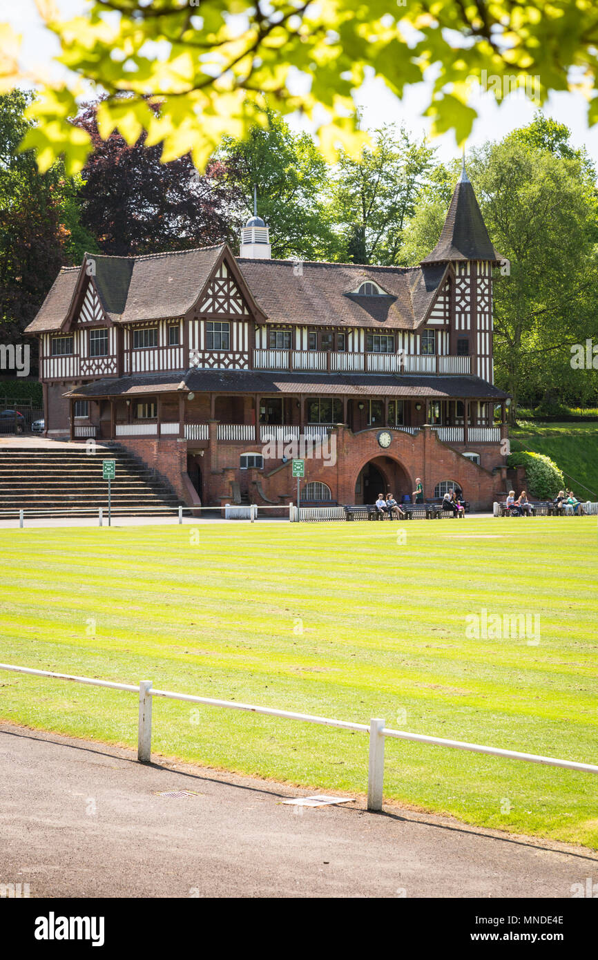 The Coronation cricket pavilion in Bournville. Built 1903.Birmingham UK Stock Photo Alamy