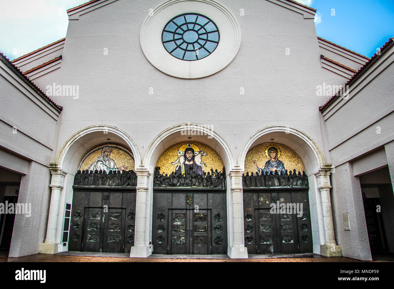 Basilica of the National Shrine of Mary, Queen of the Universe in Orlando Florida Stock Photo