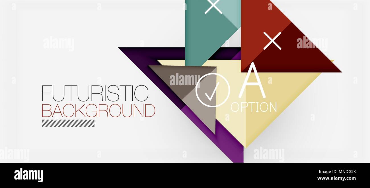 Minimalistic triangle modern banner design, geometric abstract ...
