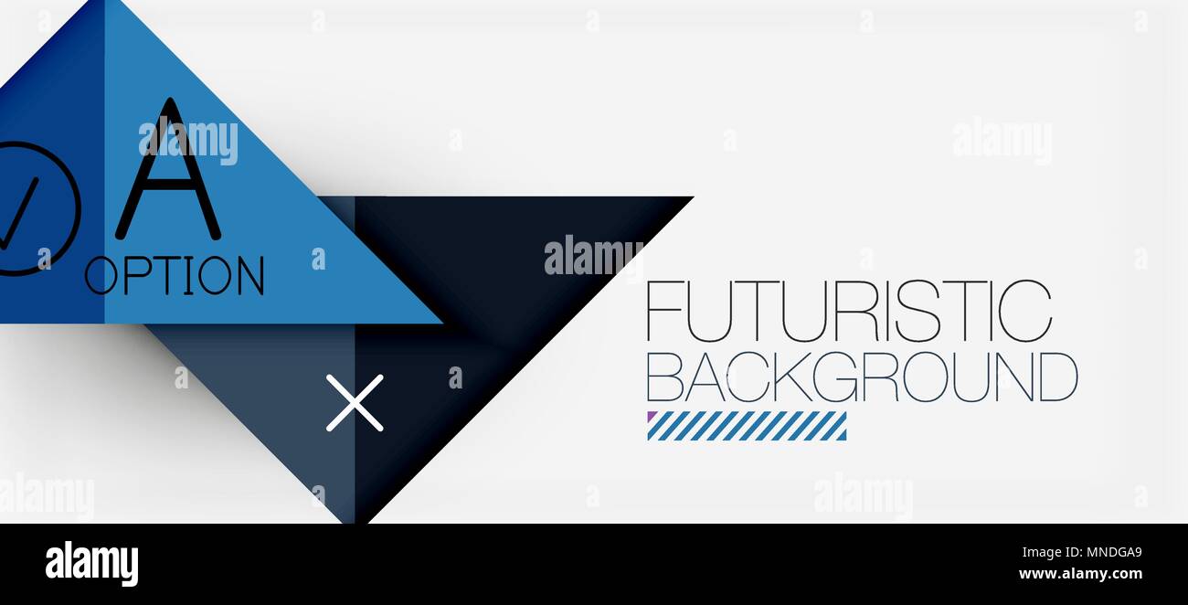 Minimalistic triangle modern banner design, geometric abstract ...