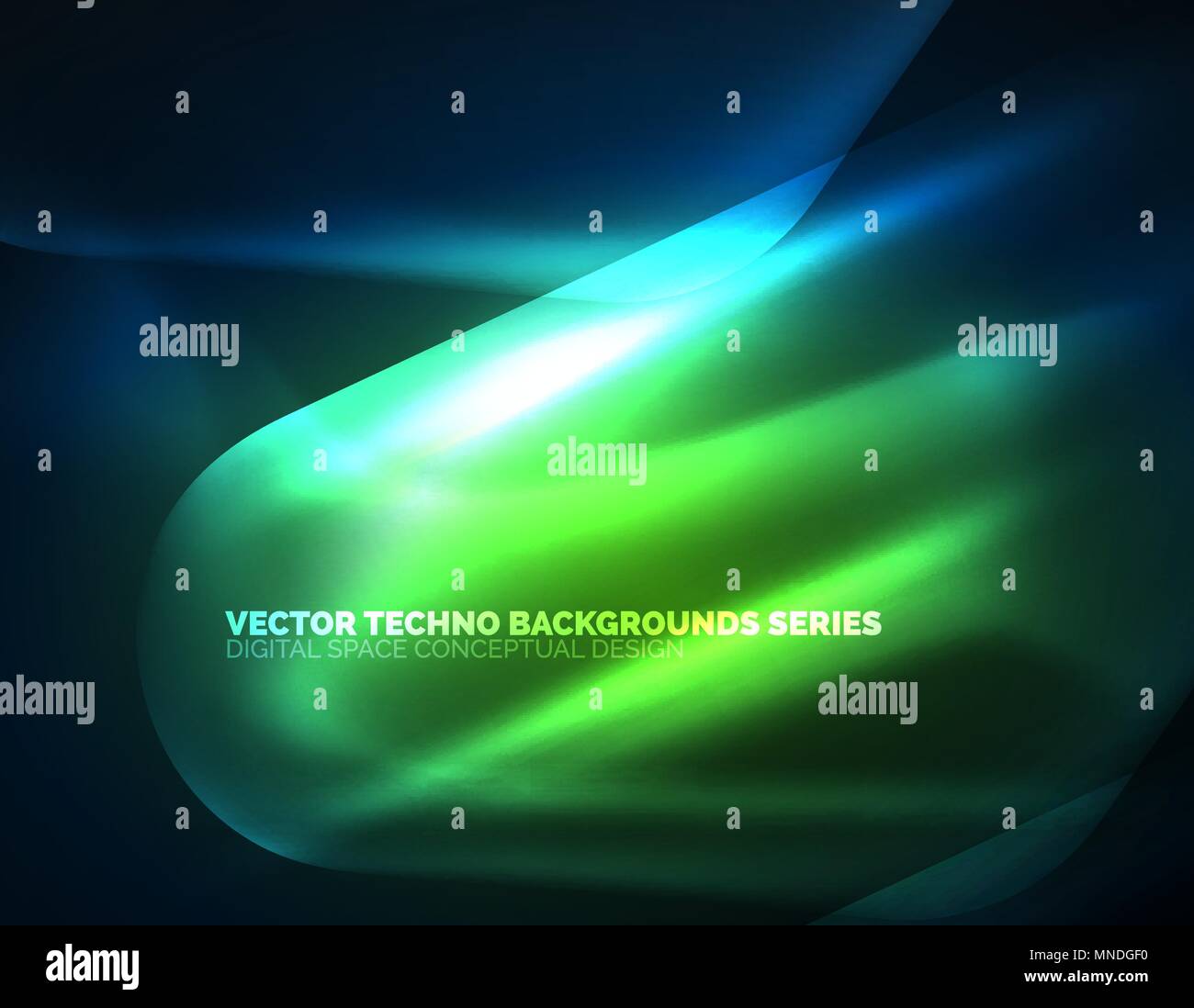 Illuminated lens flares, glowing color techno background. Illuminated ...