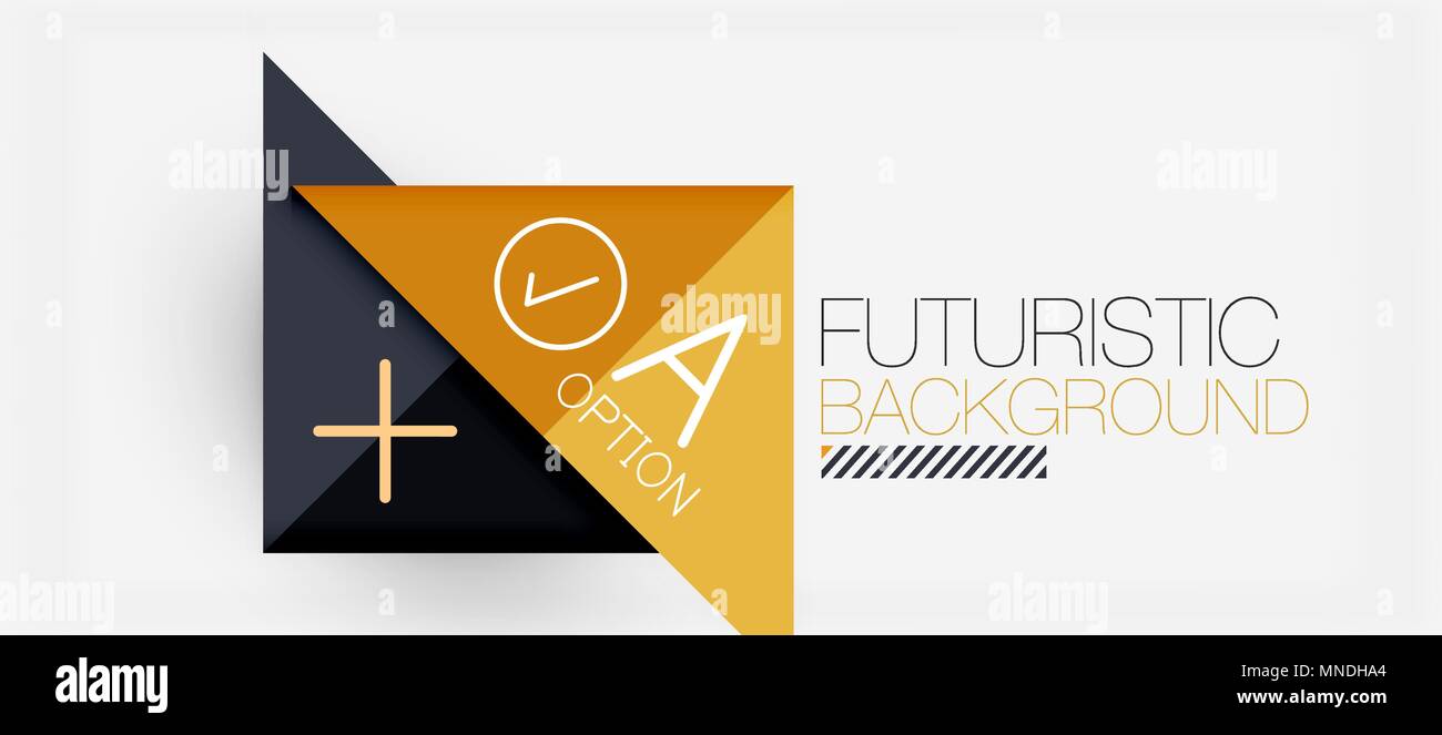 Minimalistic triangle modern banner design, geometric abstract ...