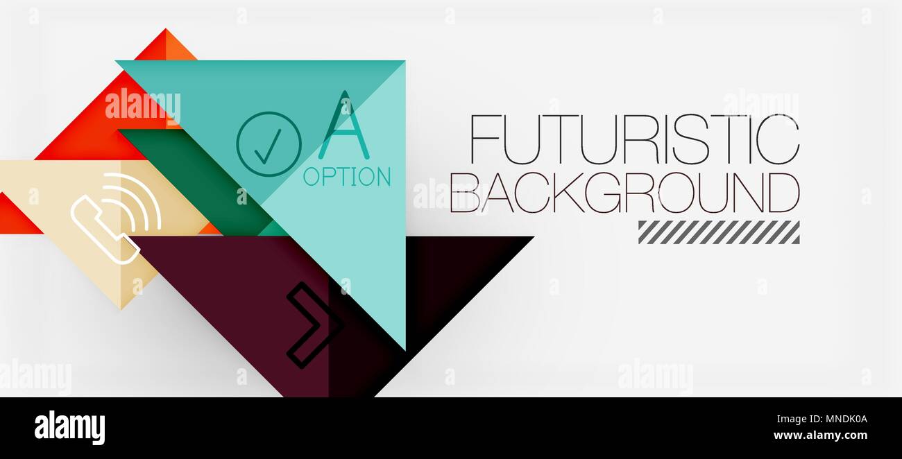 Minimalistic triangle modern banner design, geometric abstract ...