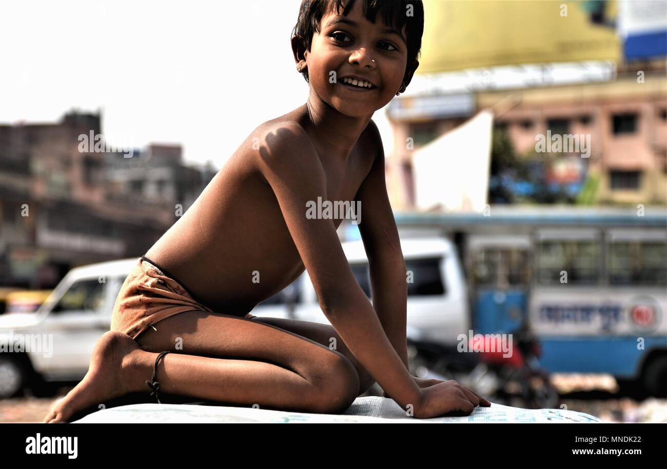 Street Child from Kolkata (Calcutta) India    Photo © Jacopo Emma/Sintesi/Alamy Stock Photo Stock Photo