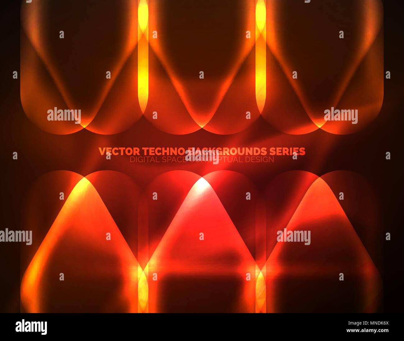 Illuminated lens flares, glowing color techno background. Illuminated ...