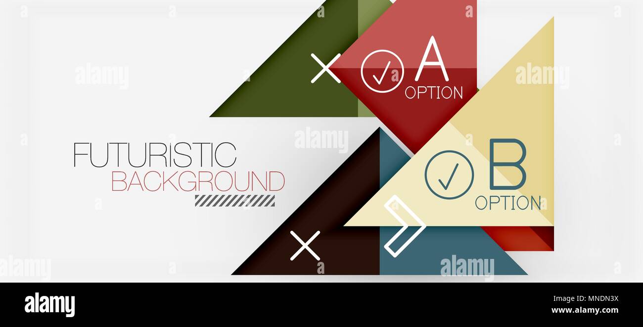 Minimalistic triangle modern banner design, geometric abstract ...