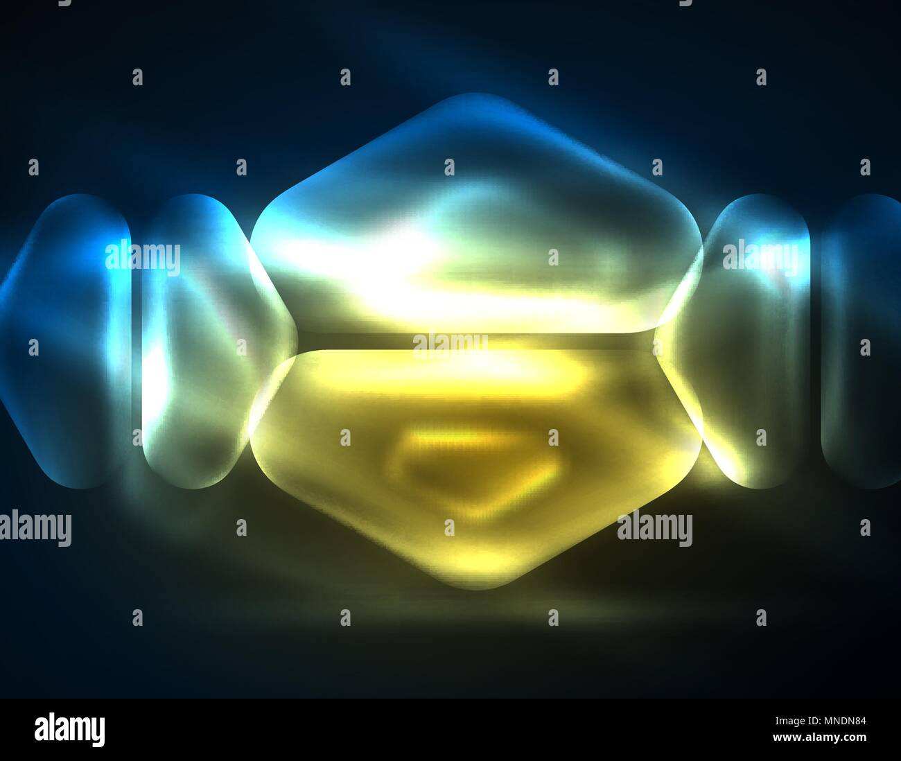 Illuminated lens flares, glowing color techno background. Illuminated ...