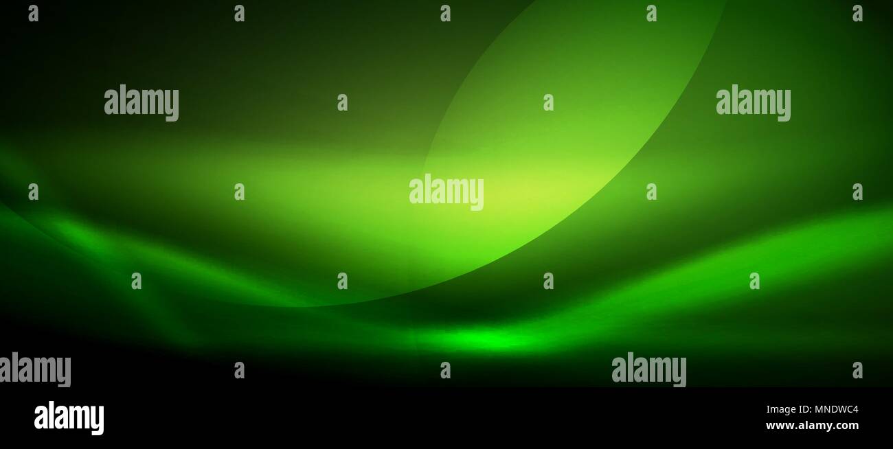 Vector glowing wave neon flowing curve background. Vector green glowing ...