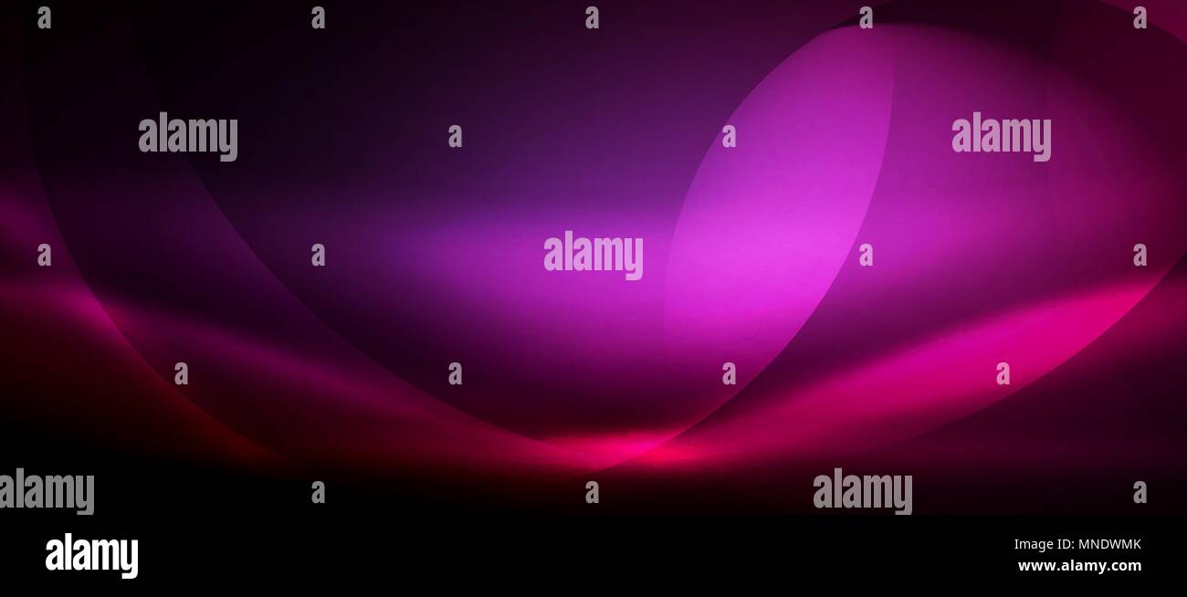 Vector glowing wave neon flowing curve background. Vector purple ...