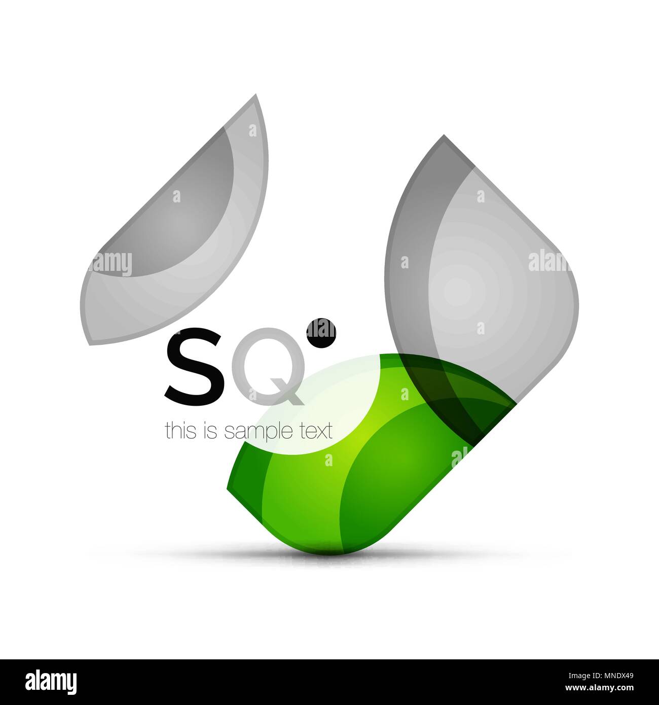Vector square geometric abstract business emblem. Vector square ...