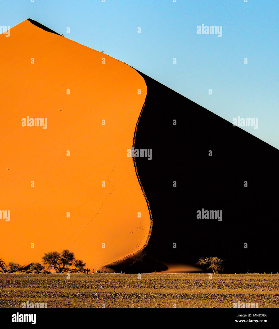 Sunrise Dune 45 Namib- Naukluft National Park of Namibia Stock Photo ...