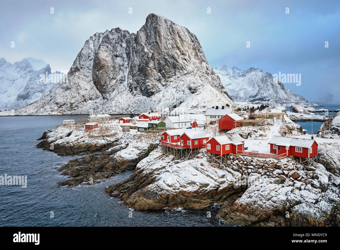 Hamnoy fishing village on Lofoten Islands, Norway Stock Photo