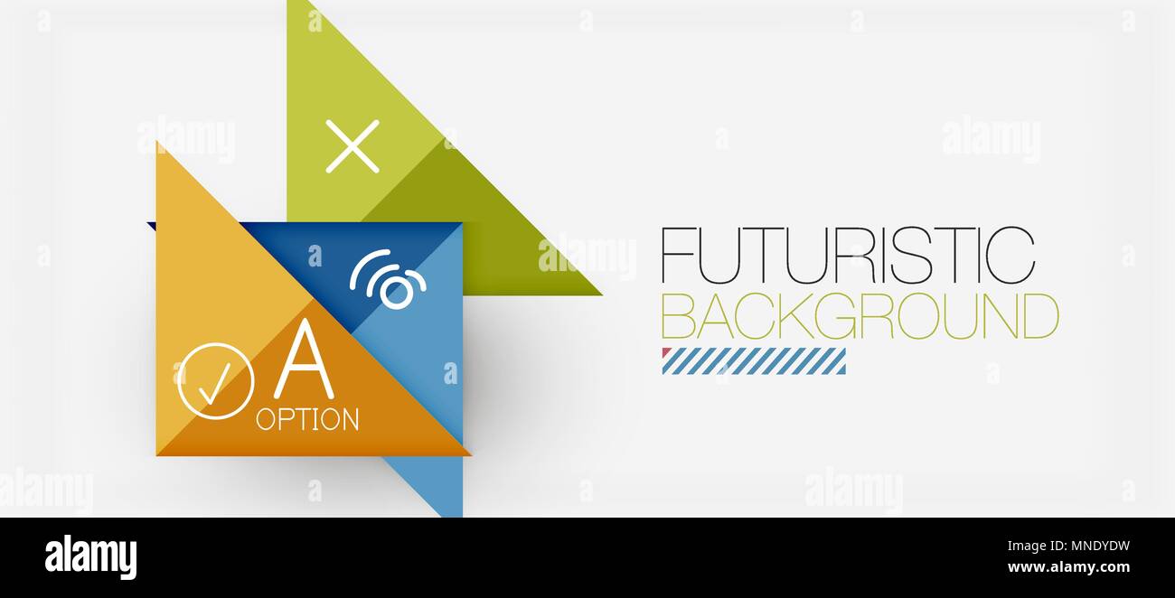 Minimalistic triangle modern banner design, geometric abstract ...