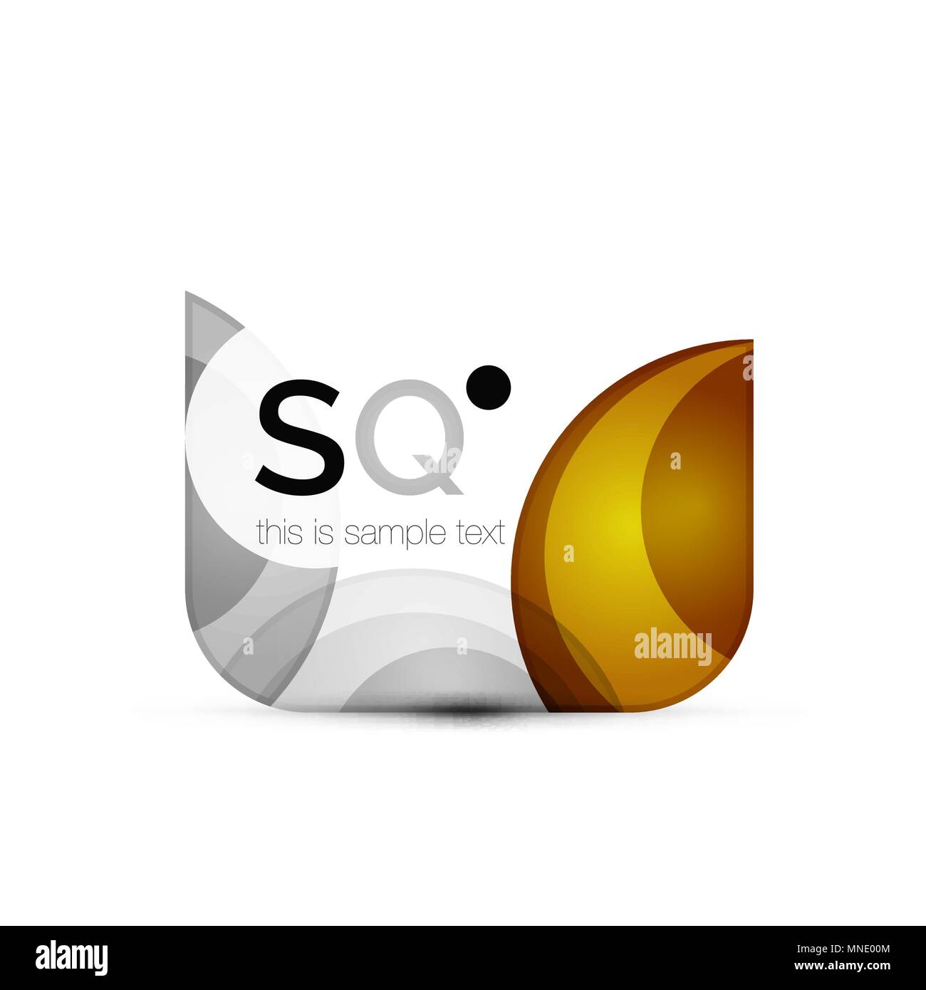 Vector square geometric abstract business emblem. Vector square ...