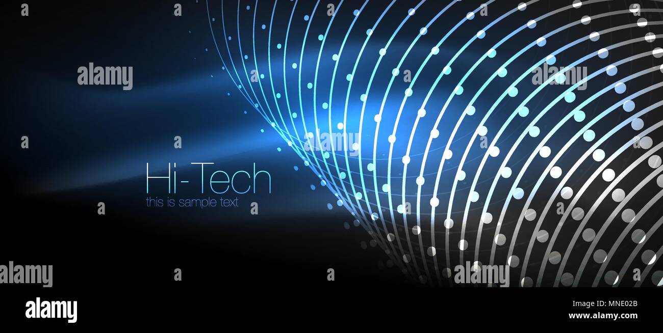 Digital dots grid data hi Stock Vector Images - Alamy