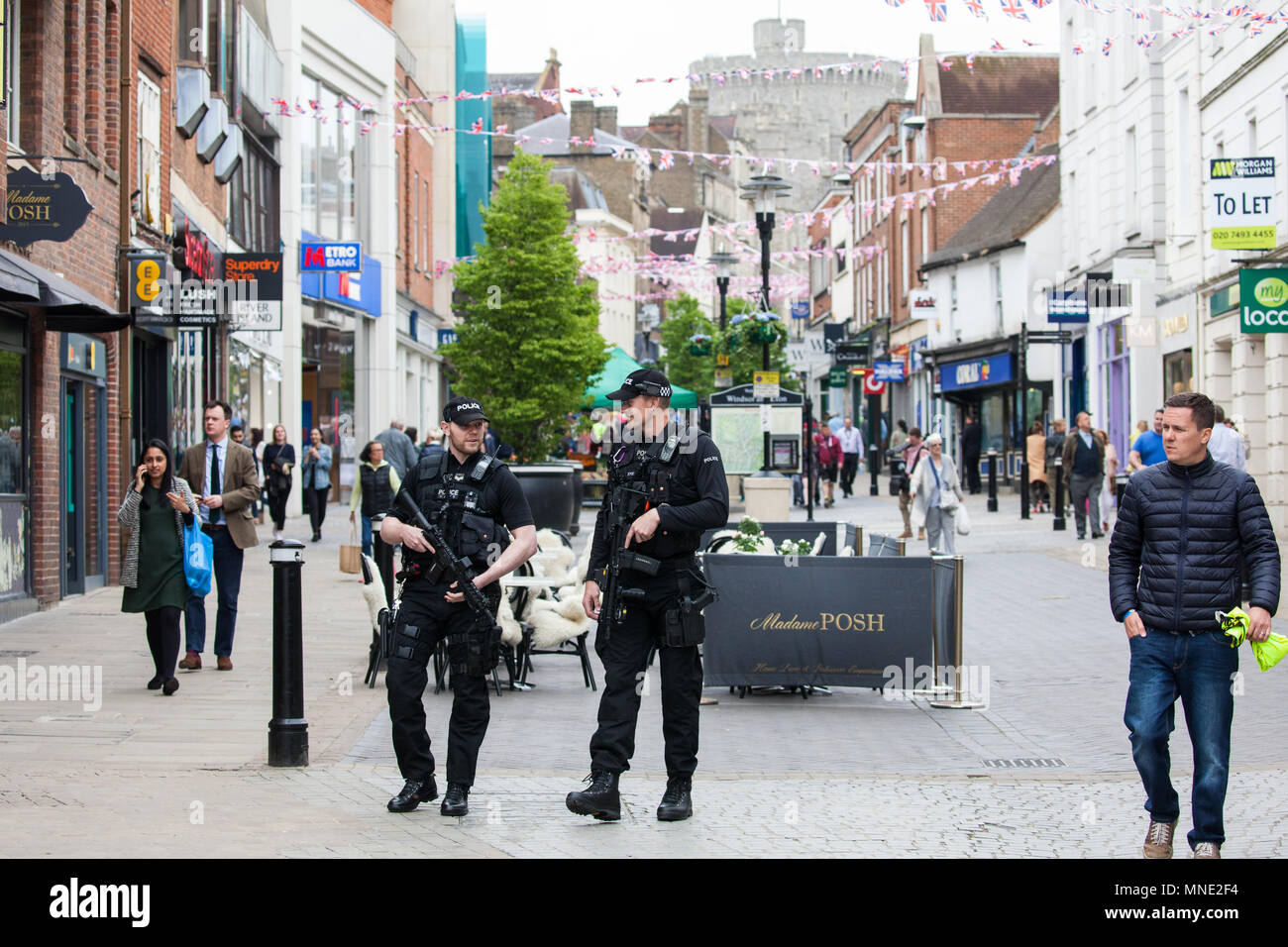 Heavily armed police officers patrol hi-res stock photography and images -  Alamy