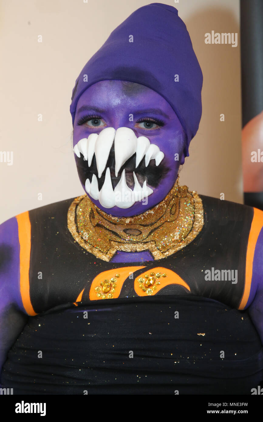 London, UK. 16th May, 2018. the Living Art Show Face, Body Painting and