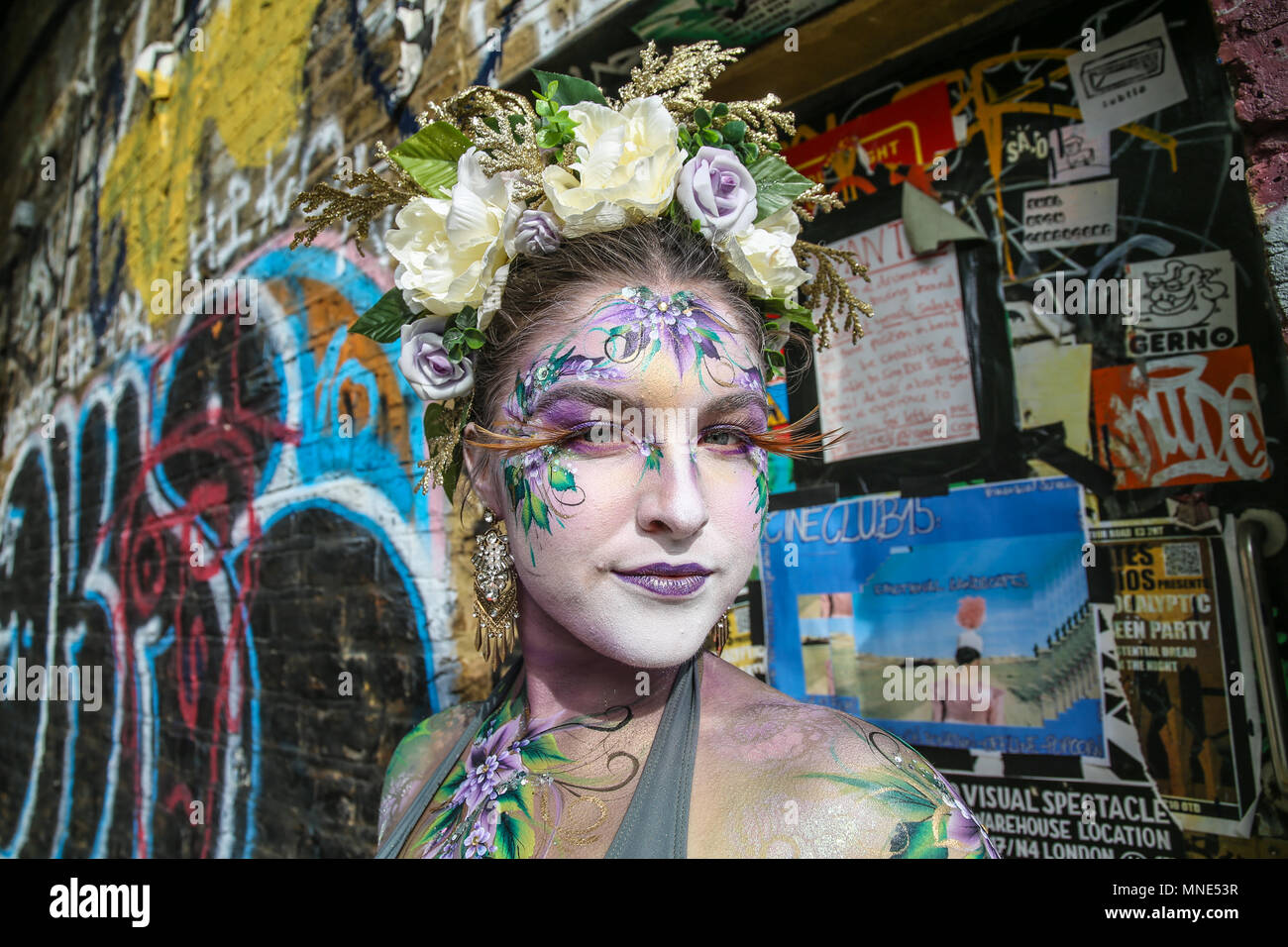 London UK 16 May 2018 the Living Art Show Face, Body Painting and