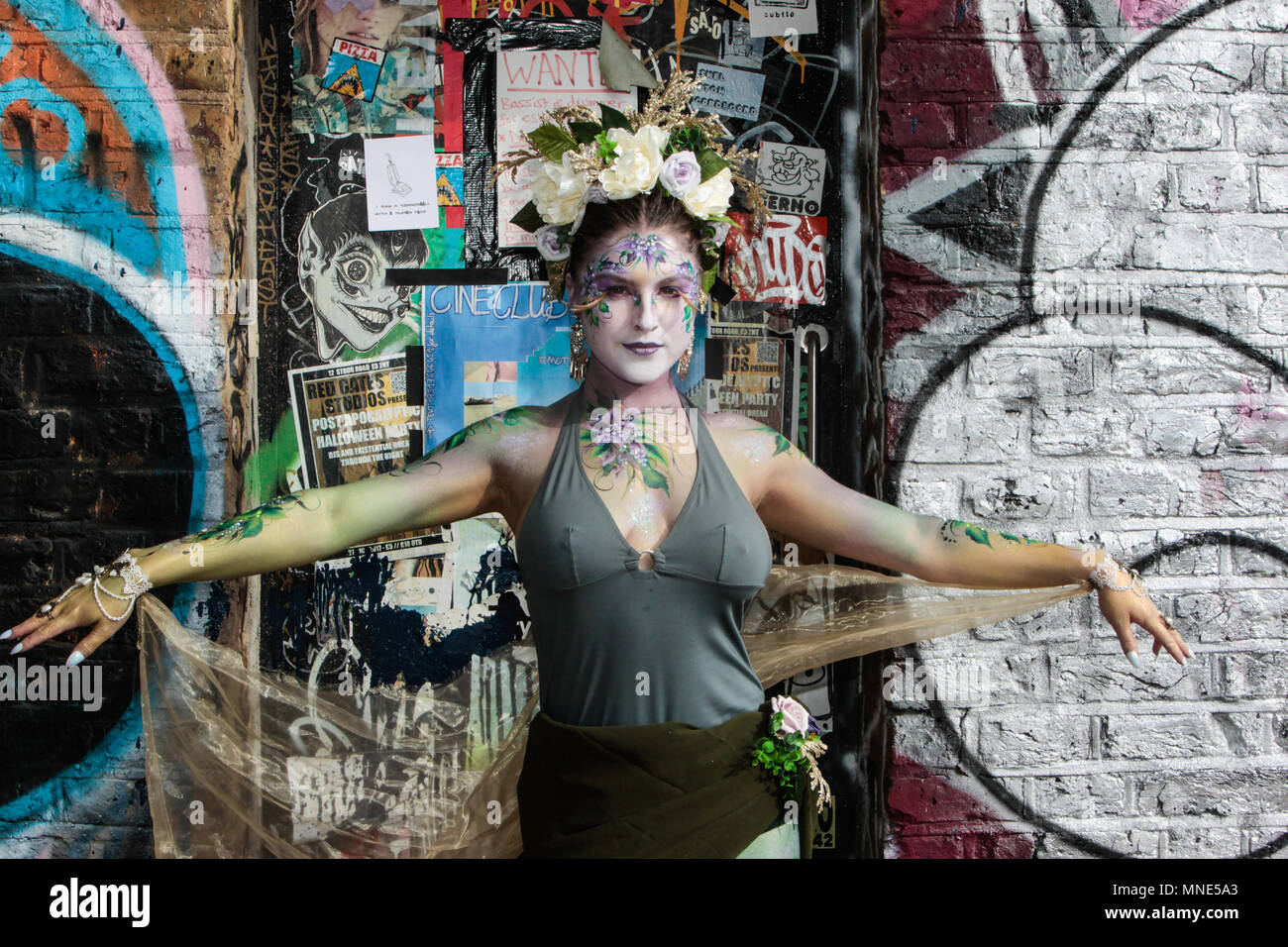 London UK 16 May 2018 the Living Art Show Face, Body Painting and