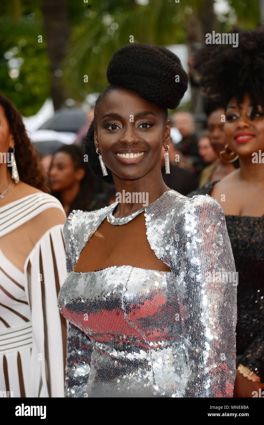 Cannes, France. 16th May, 2018. CANNES, FRANCE - MAY 16: Aissa Maiga attends the screening of 'Burning' during the 71st annual Cannes Film Festival at Palais des Festivals on May 16, 2018 in Cannes, France. Credit: Frederick Injimbert/ZUMA Wire/Alamy Live News Stock Photo
