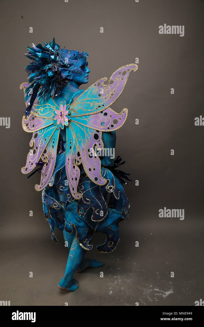 London UK 16 May 2018 The Living Art Show Body Painting Festival a full ...