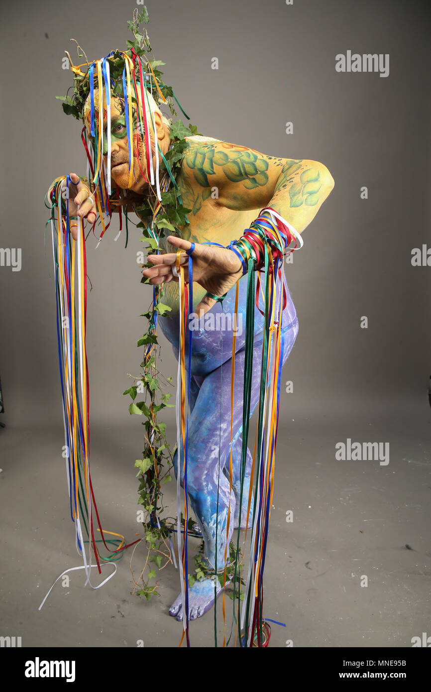 London UK 16 May 2018 The Living Art Show Body Painting Festival a full ...