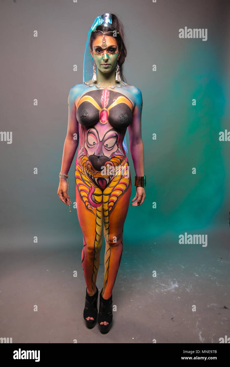 Body paint pics Body Painting High Resolution Stock Photography And Images Alamy