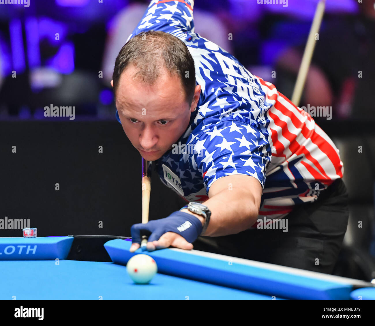 USA's Shane van Boening during WORLD CUP of POOL 2018 Round 1 USA vs