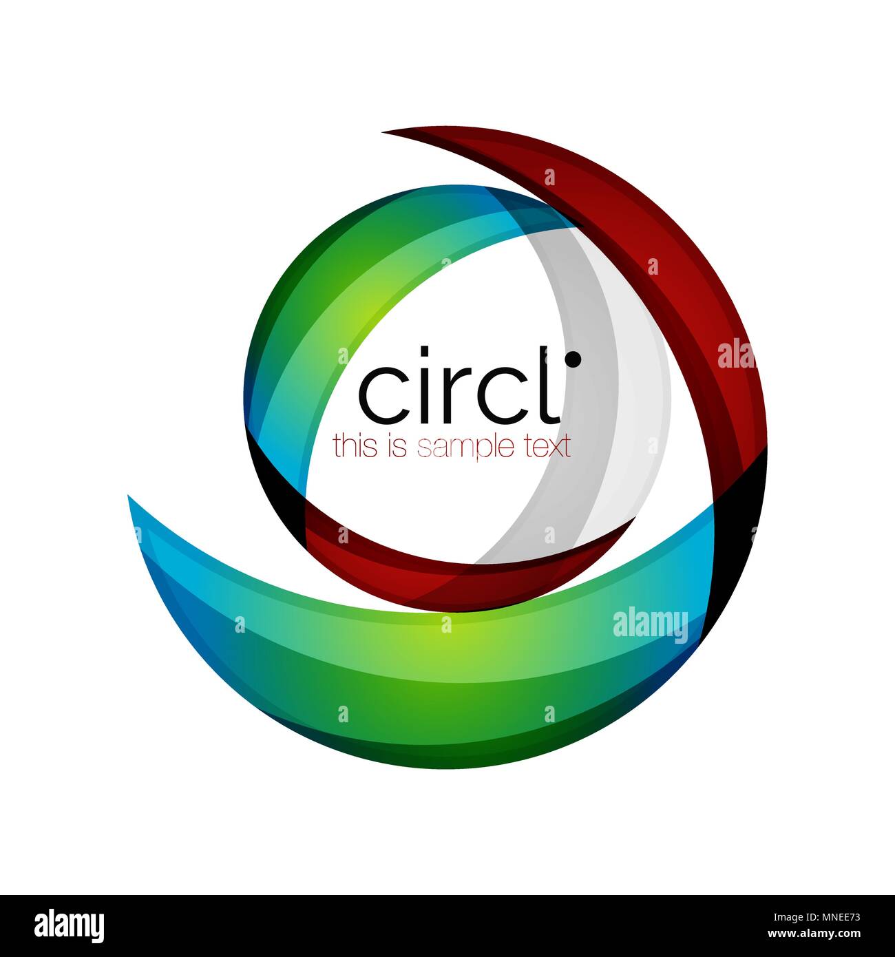 Clean professional colorful circle business icon. Clean professional ...