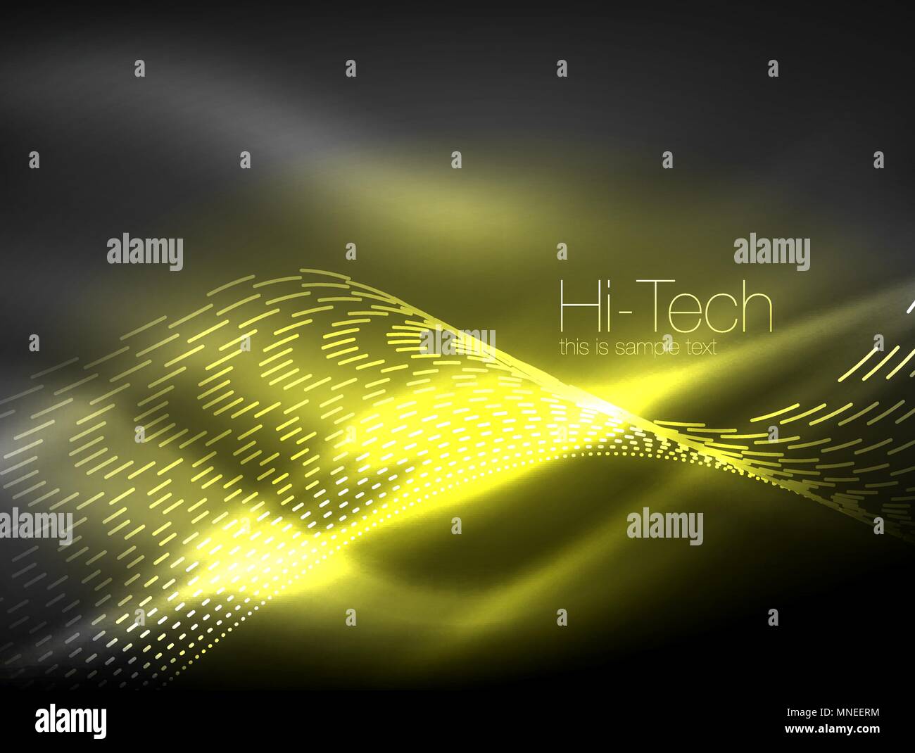 Neon smoke waves. Neon smoke waves, vector flowing motion background Stock Vector