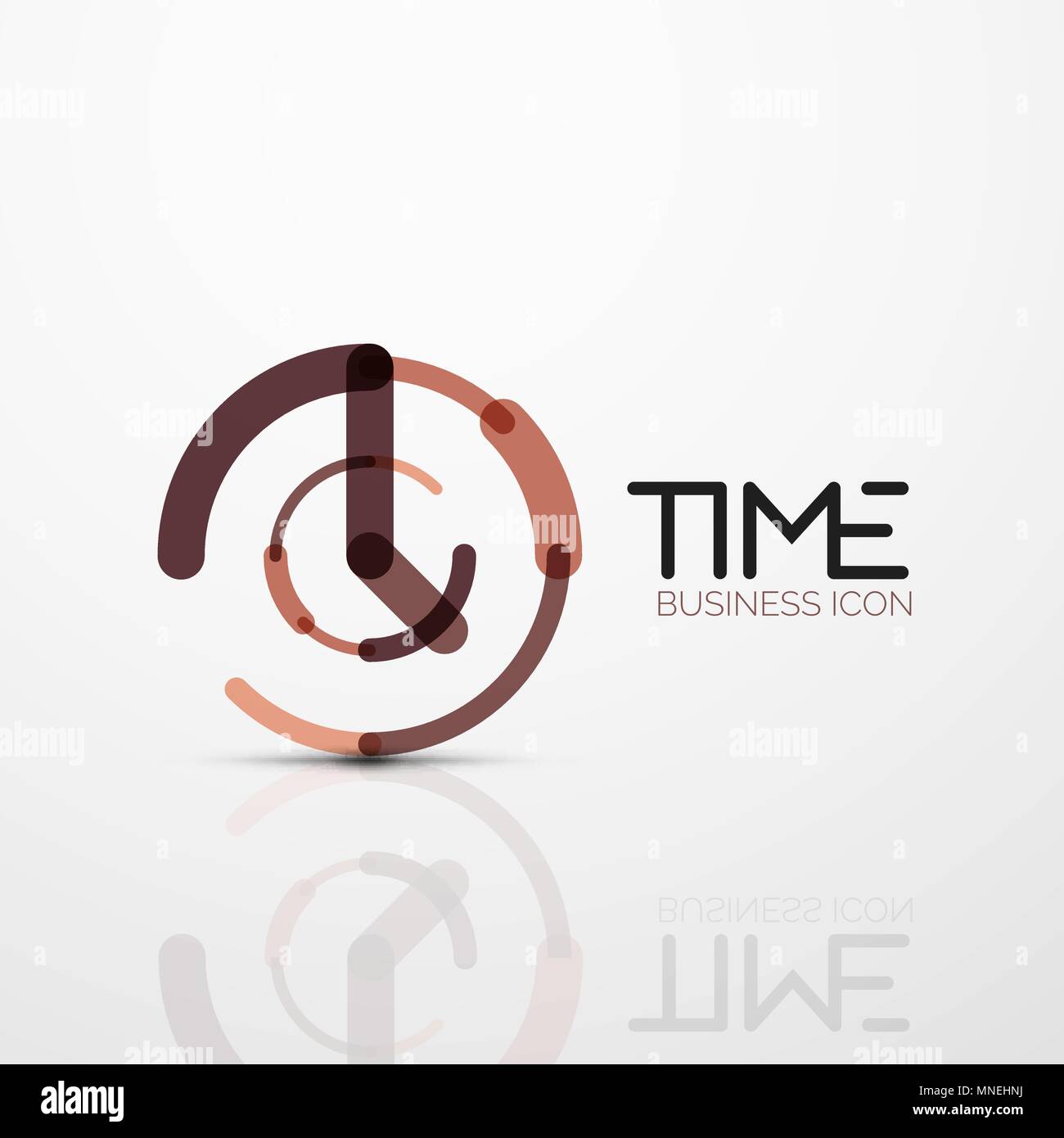 Abstract Clock Logo 736x736