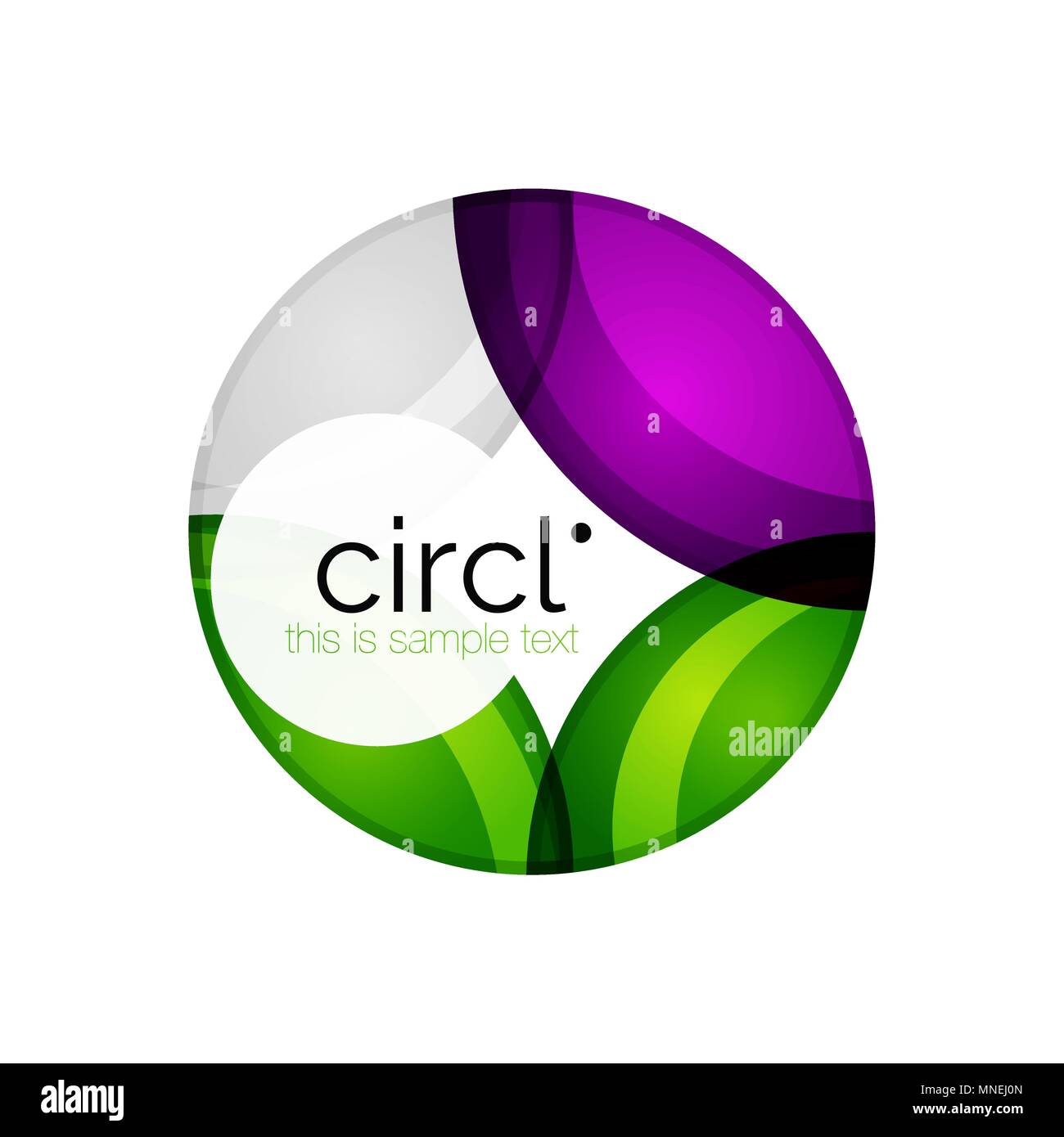 Clean professional colorful circle business icon. Clean professional ...