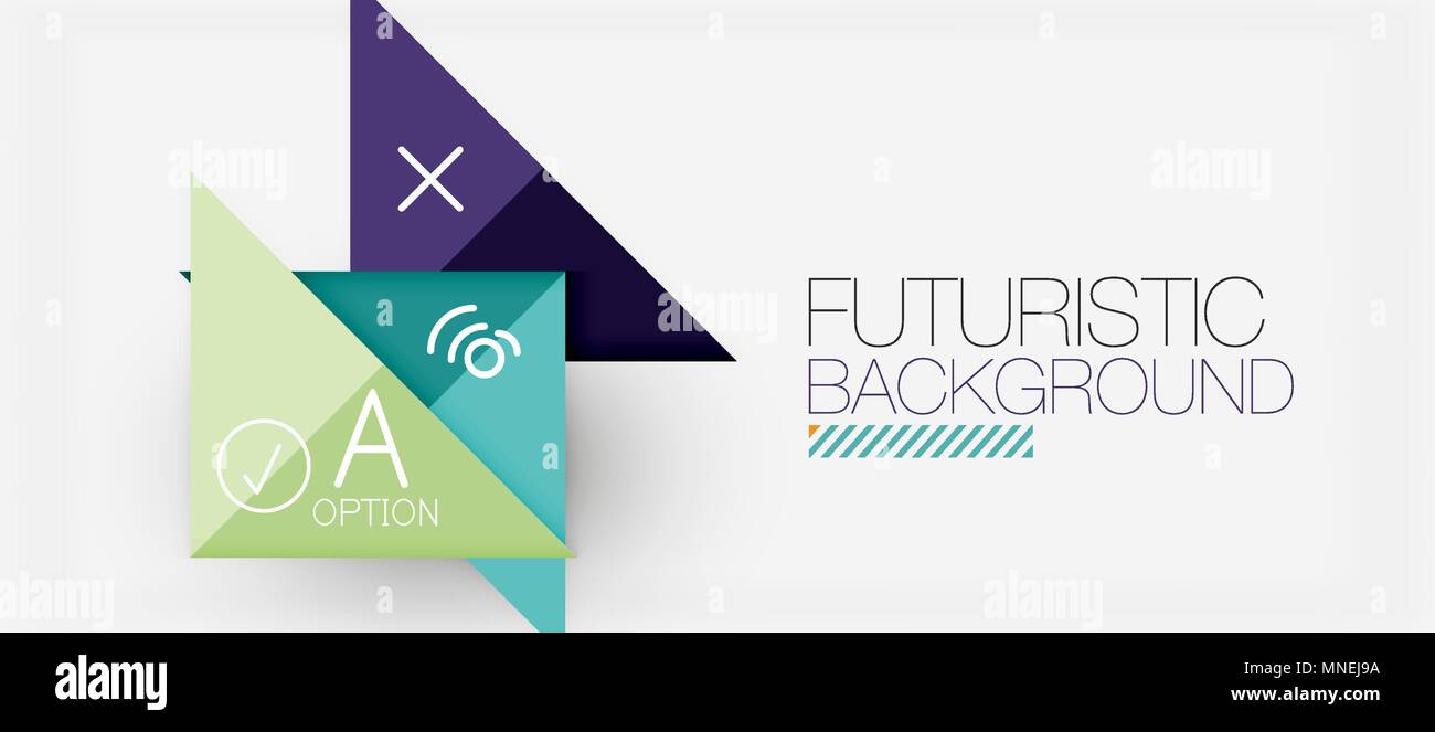 Minimalistic triangle modern banner design, geometric abstract ...