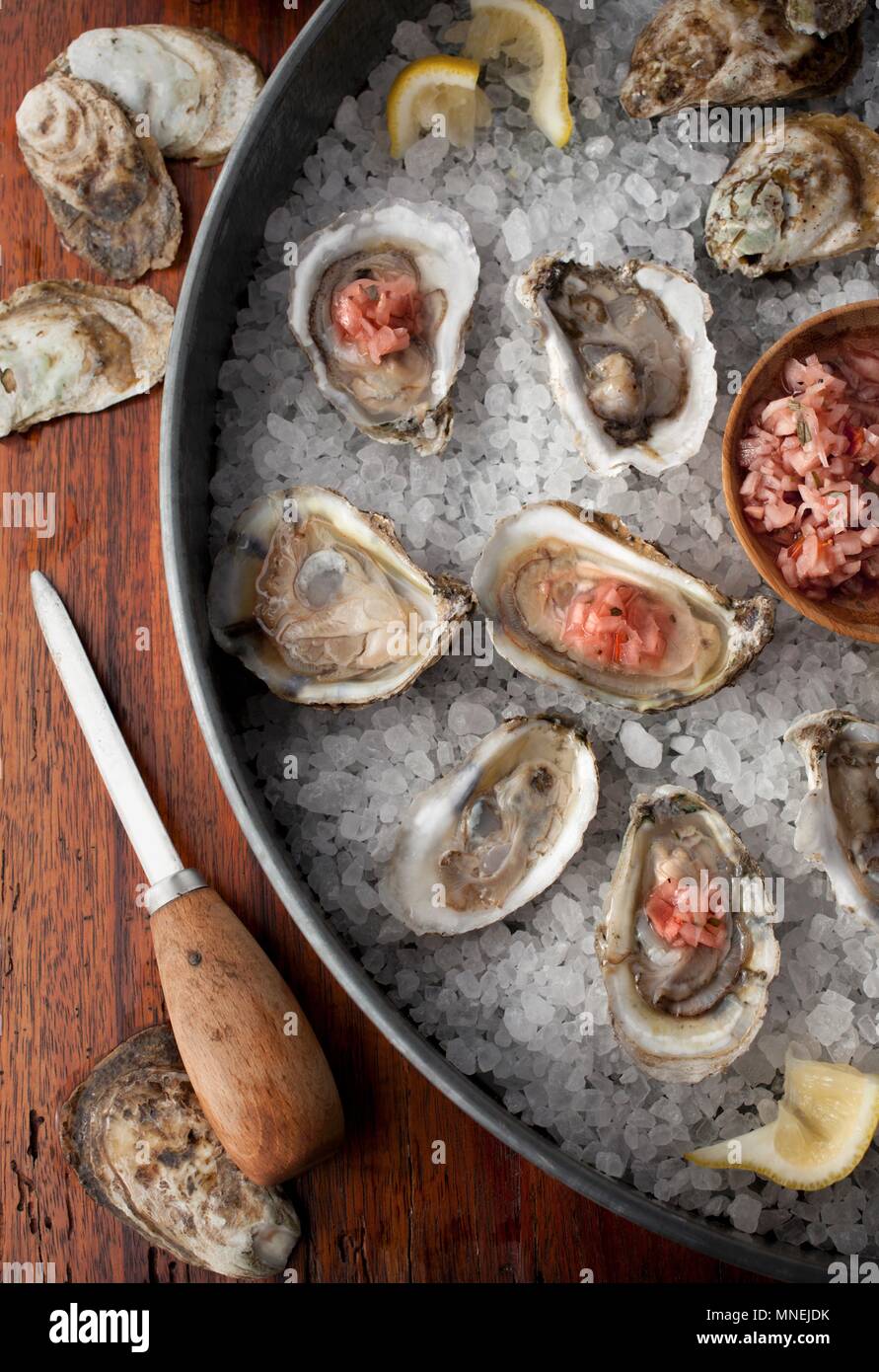 Oysters in shells hires stock photography and images Alamy