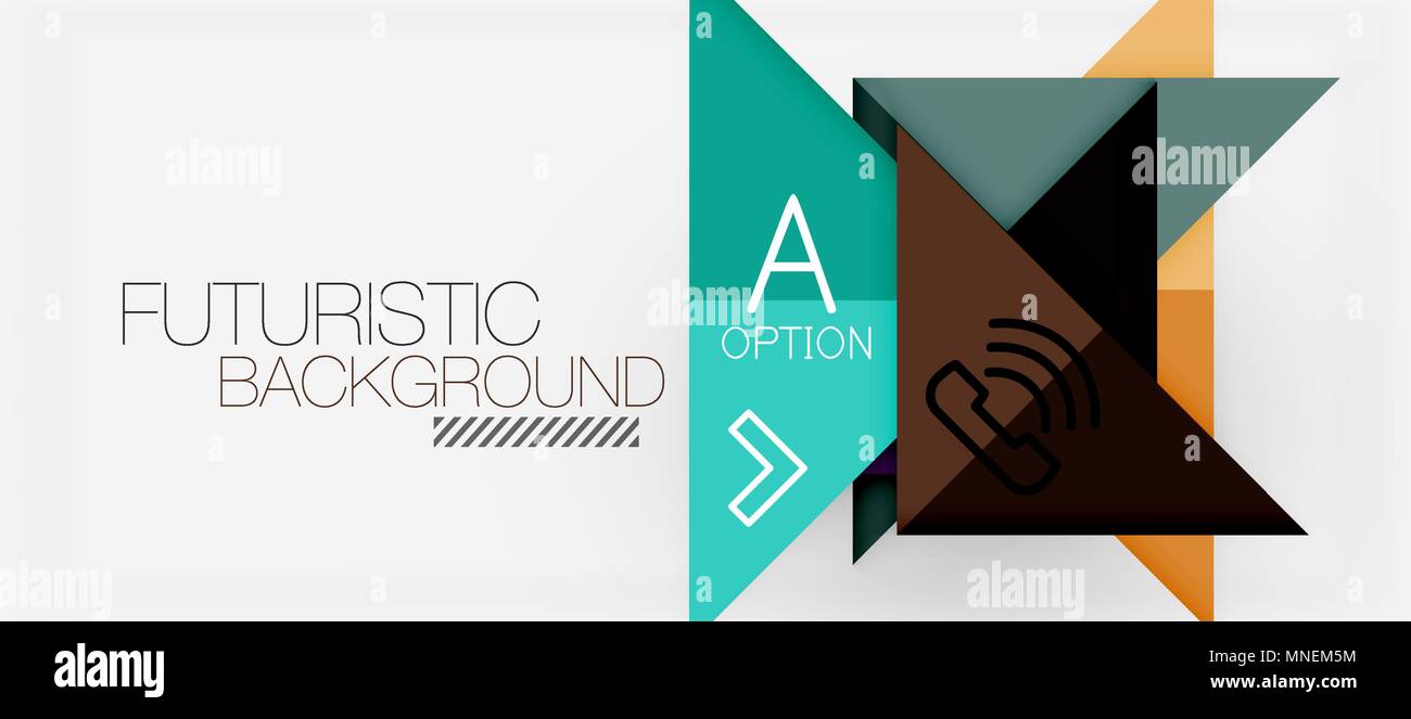 Minimalistic triangle modern banner design, geometric abstract ...