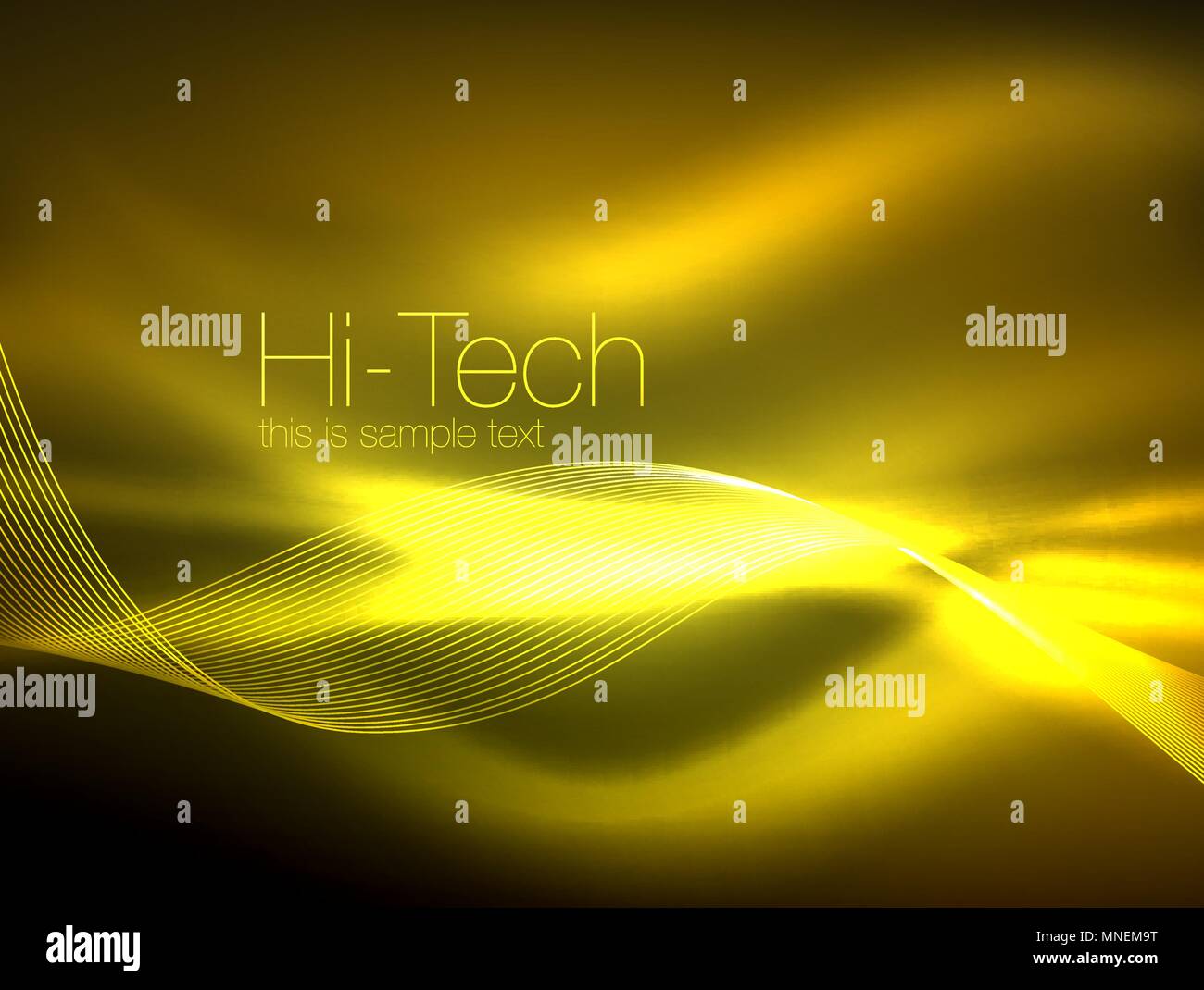 Neon smoke waves. Neon smoke waves, vector flowing motion background Stock Vector