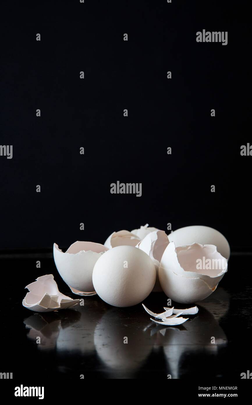 White eggshells Stock Photo