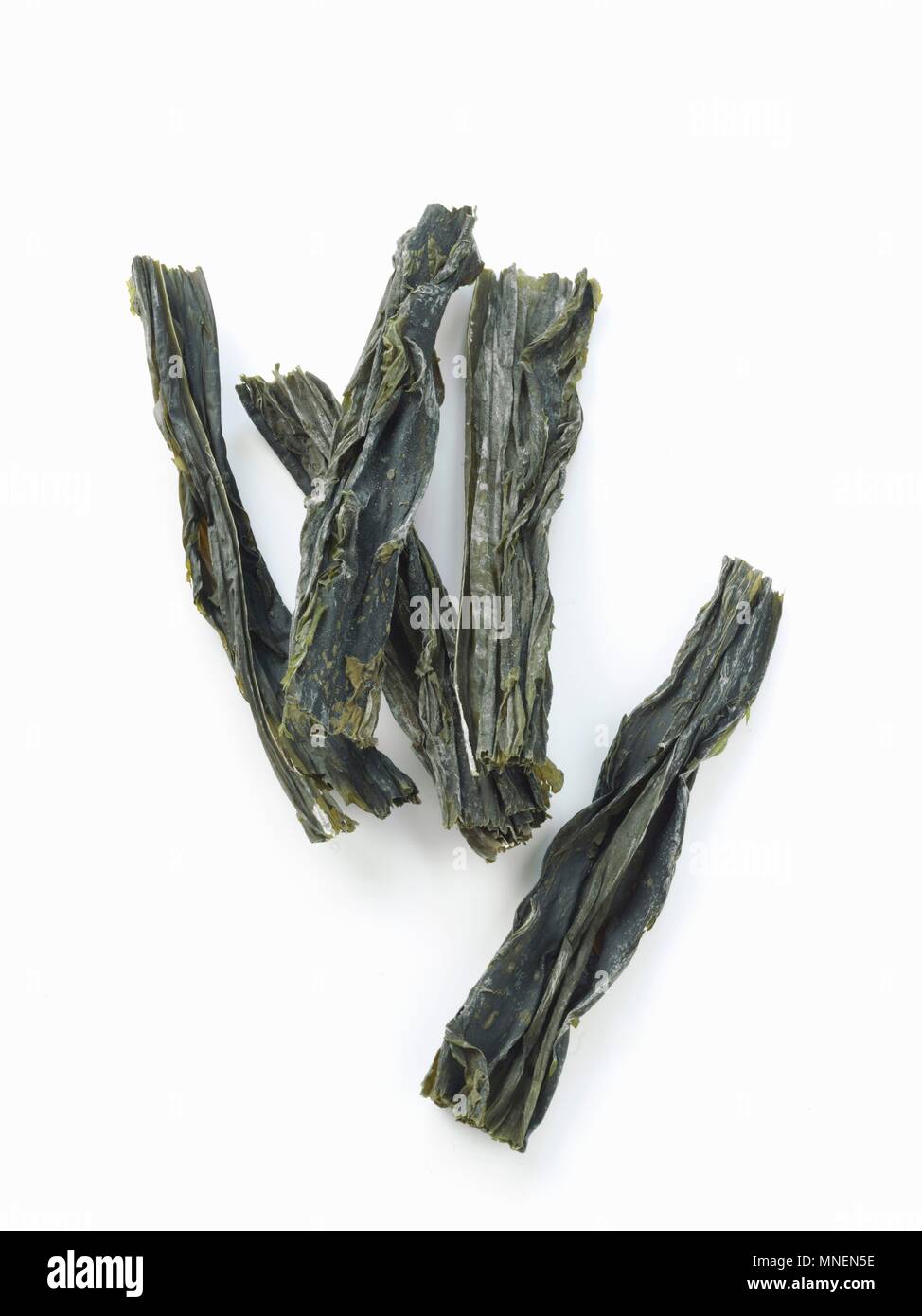 Dried wakame seaweed Stock Photo