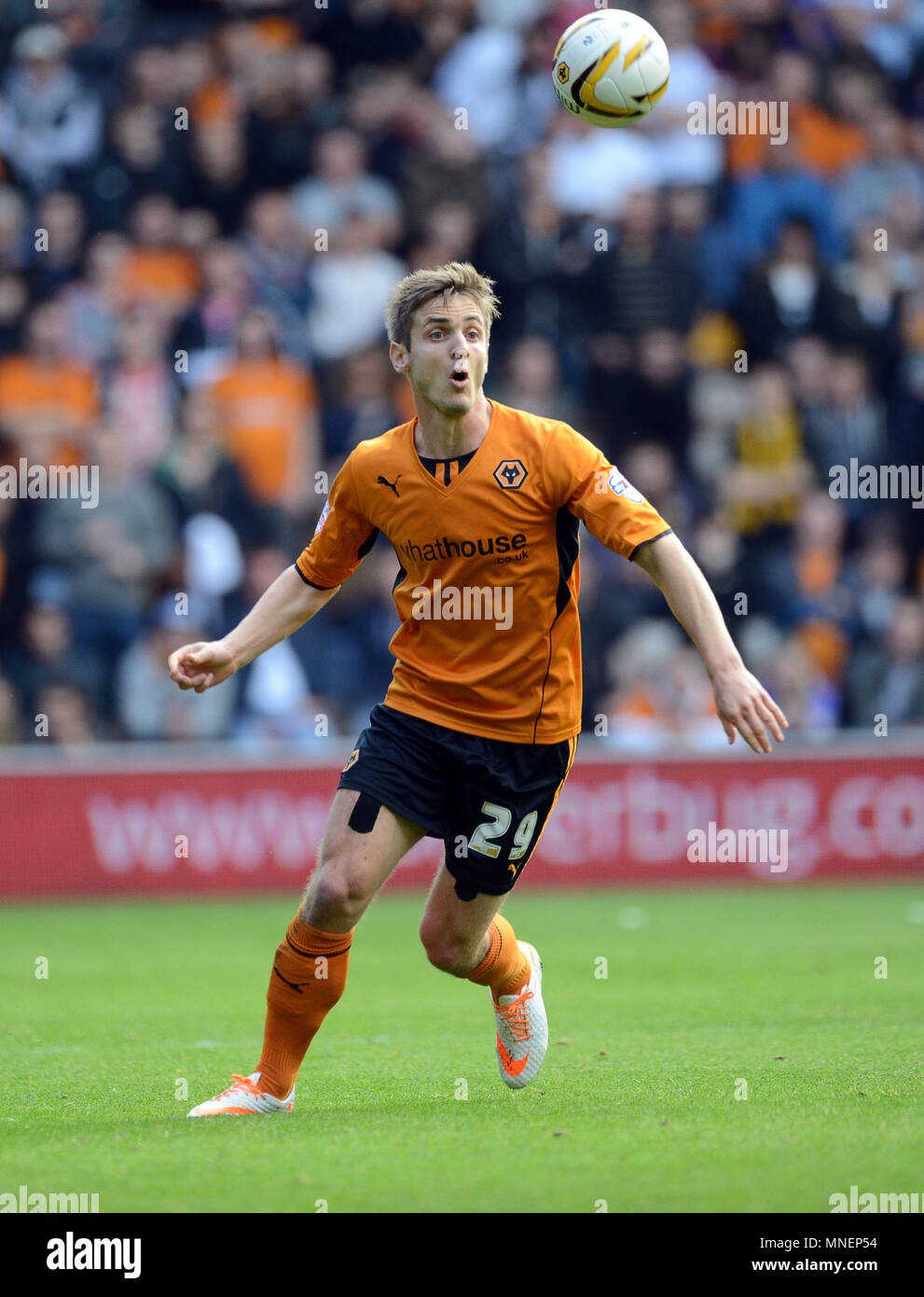 Wolverhampton Wanderers footballer Kevin Doyle in action 2013 Stock Photo