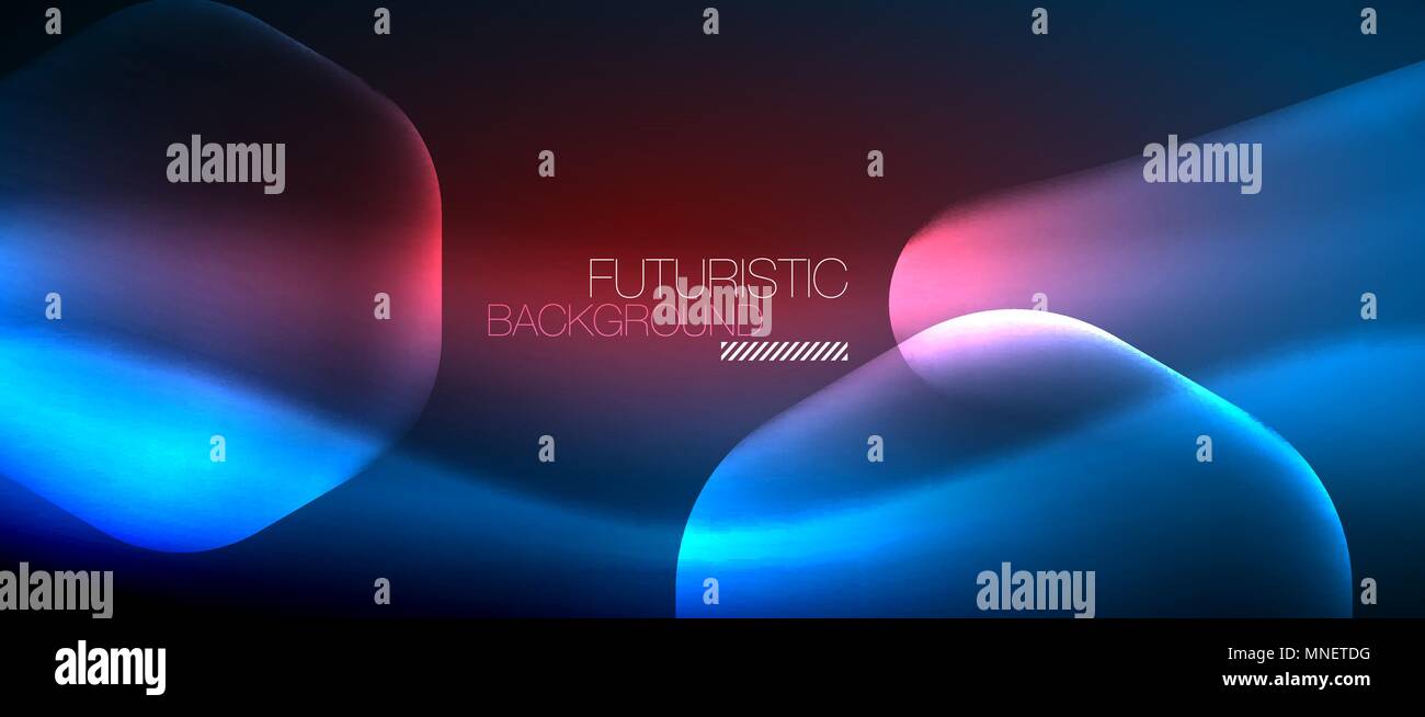 Neon Hexagon Background Neon Hexagon Vector Abstract Background Stock