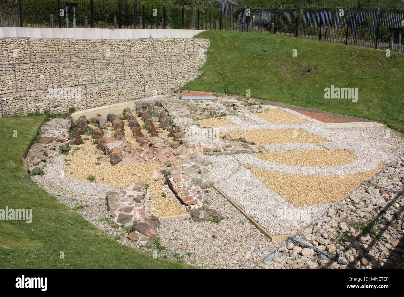 The Roman Baths at Segedunum Roman Fort at Wallsend, NewcastleuponTyne Stock Photo Alamy